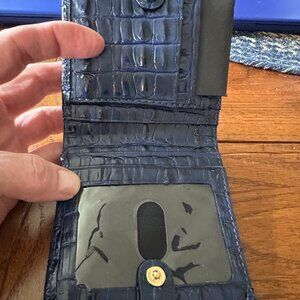 NWT Brahmin Jane (Ink Leontyne) Genuine Leather wallet